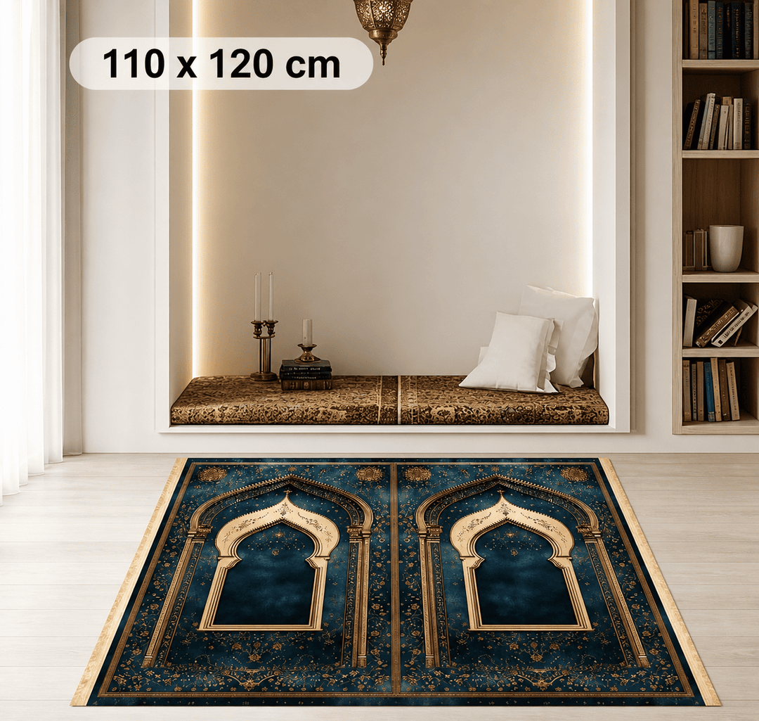 tapis de prière homme 110x120 cm format compact confortable usage quotidien