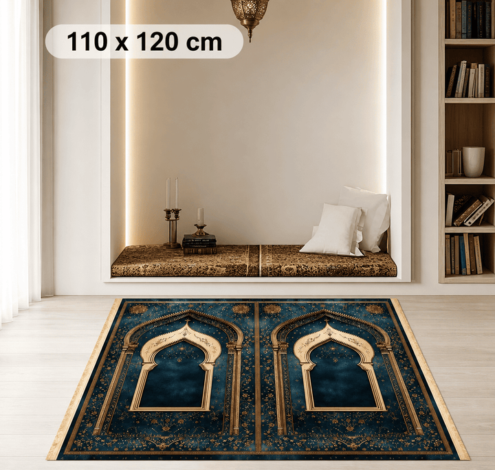 tapis de prière homme 110x120 cm format compact confortable usage quotidien