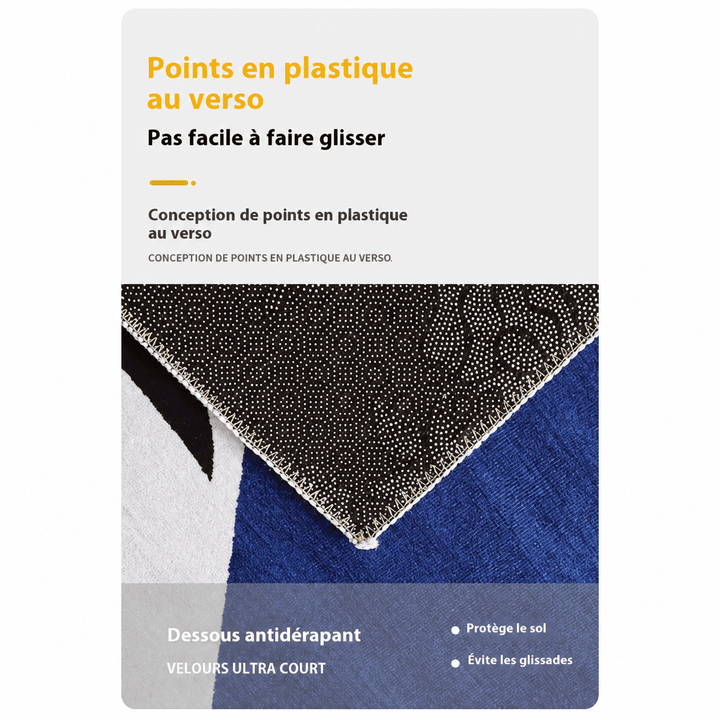 tapis de prière homme antidérapant avec dessous en points plastique sécurité sol