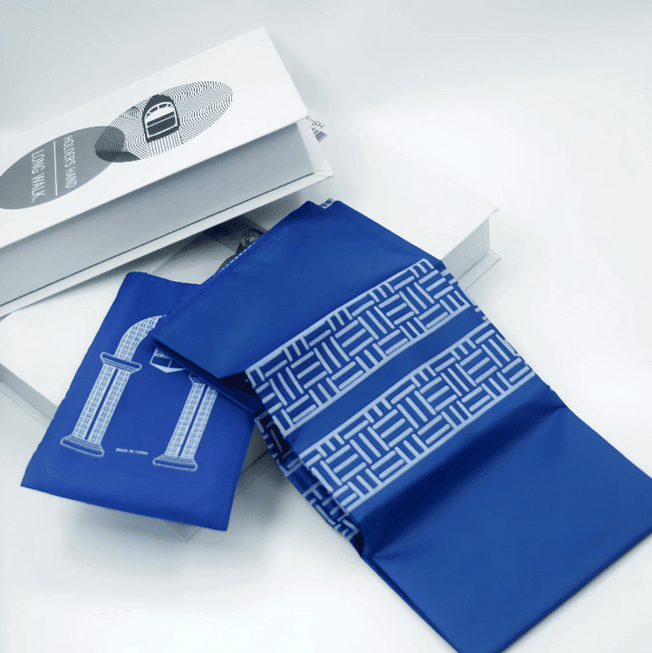 tapis de prière voyage bleu compact pliable tapis de salat transportable facile à utiliser