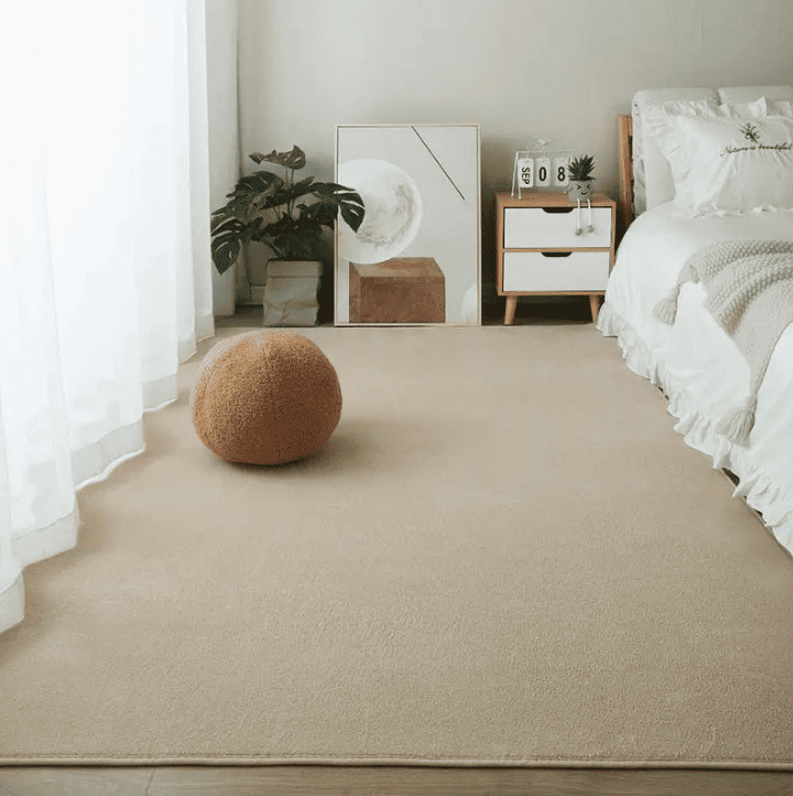 Tapis salon 200x200 beige