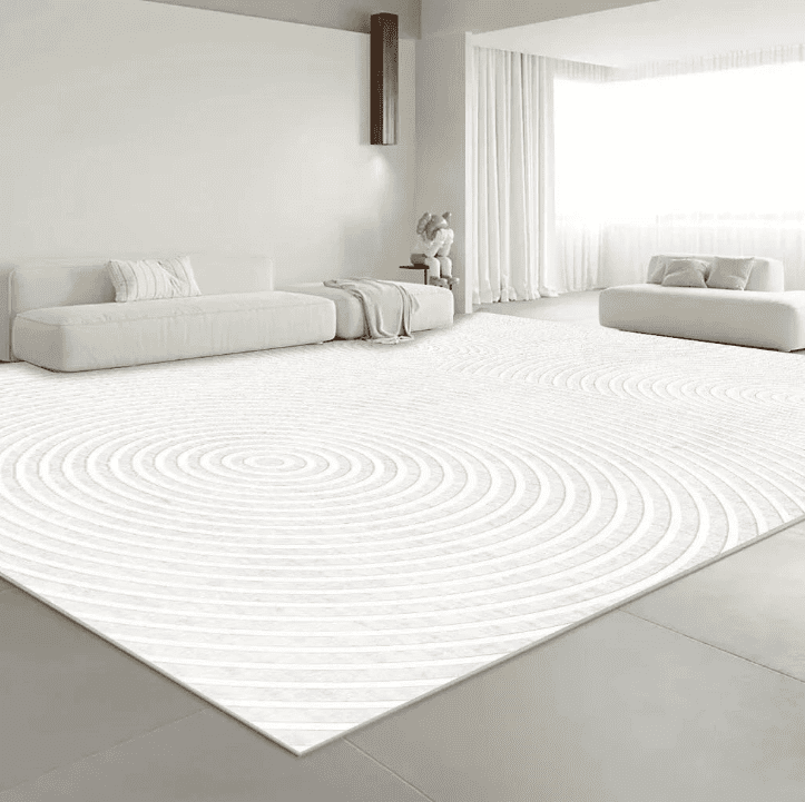 Tapis salon blanc cassé