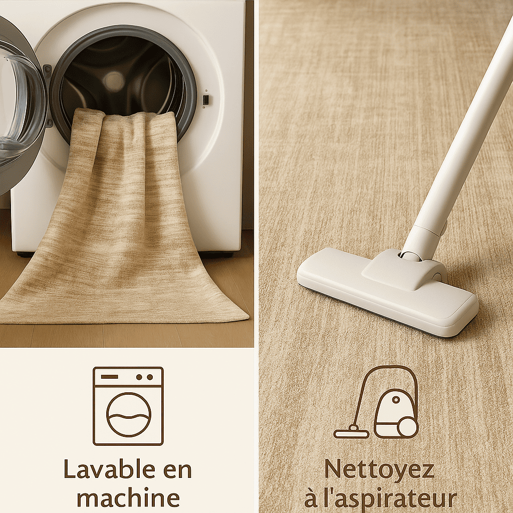 Tapis salon crème