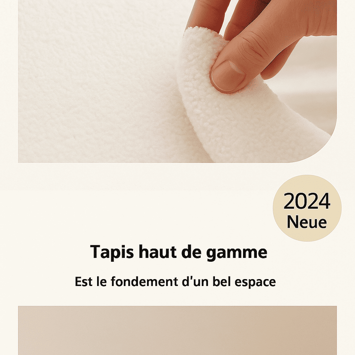 Tapis salon crème