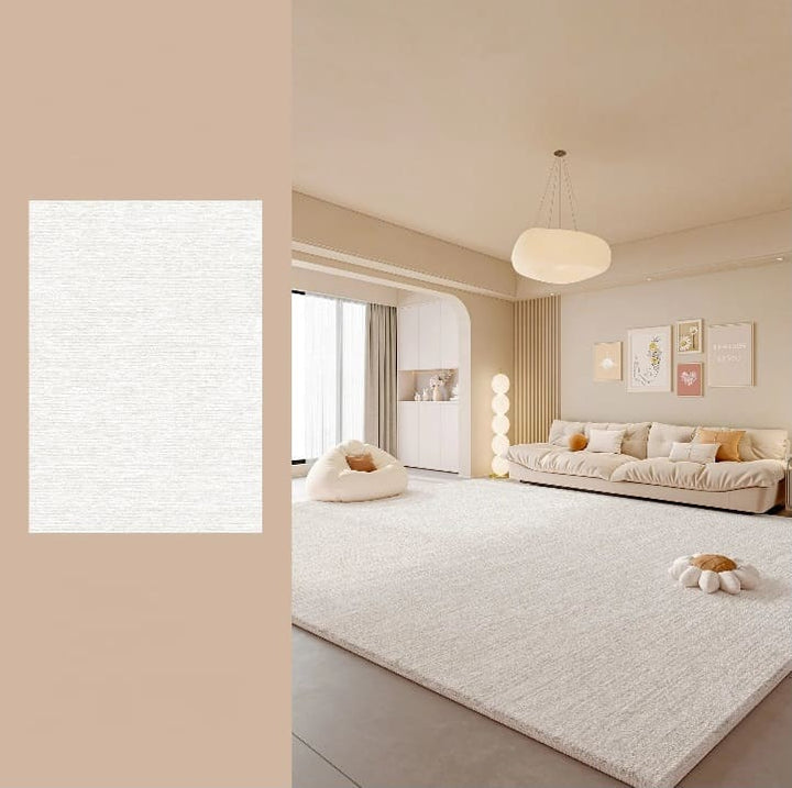 Tapis salon crème