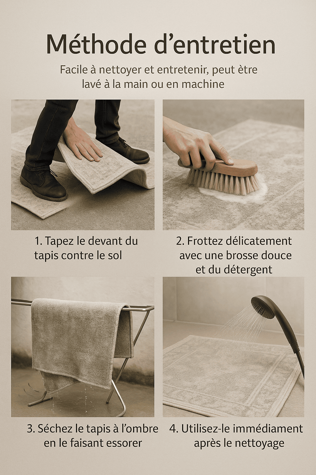 Tapis salon gris 200x300