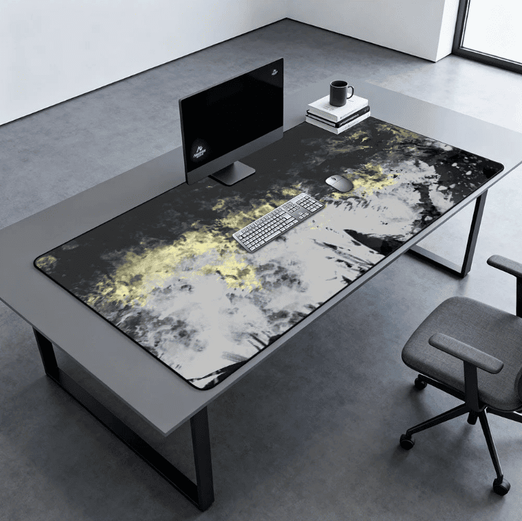 grand tapis de souris bureau 140x60 cm setup moderne
