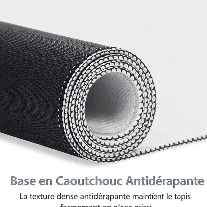 Base antidérapante en caoutchouc du tapis de souris bureau pour une meilleure stabilité.