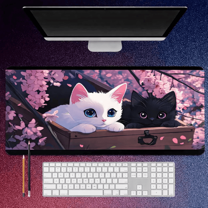 tapis souris chat mignon sakura bureau kawaii