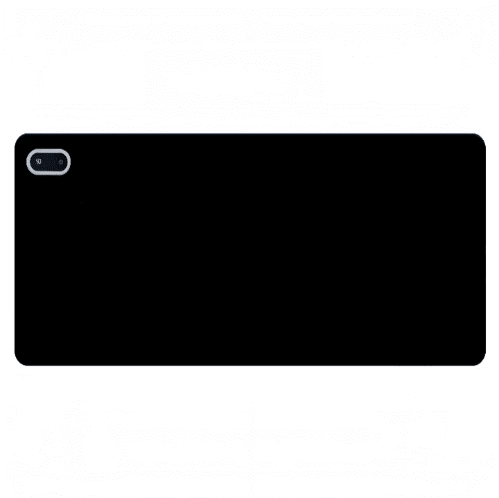 tapis de souris chauffant noir surface lisse pour précision souris ordinateur