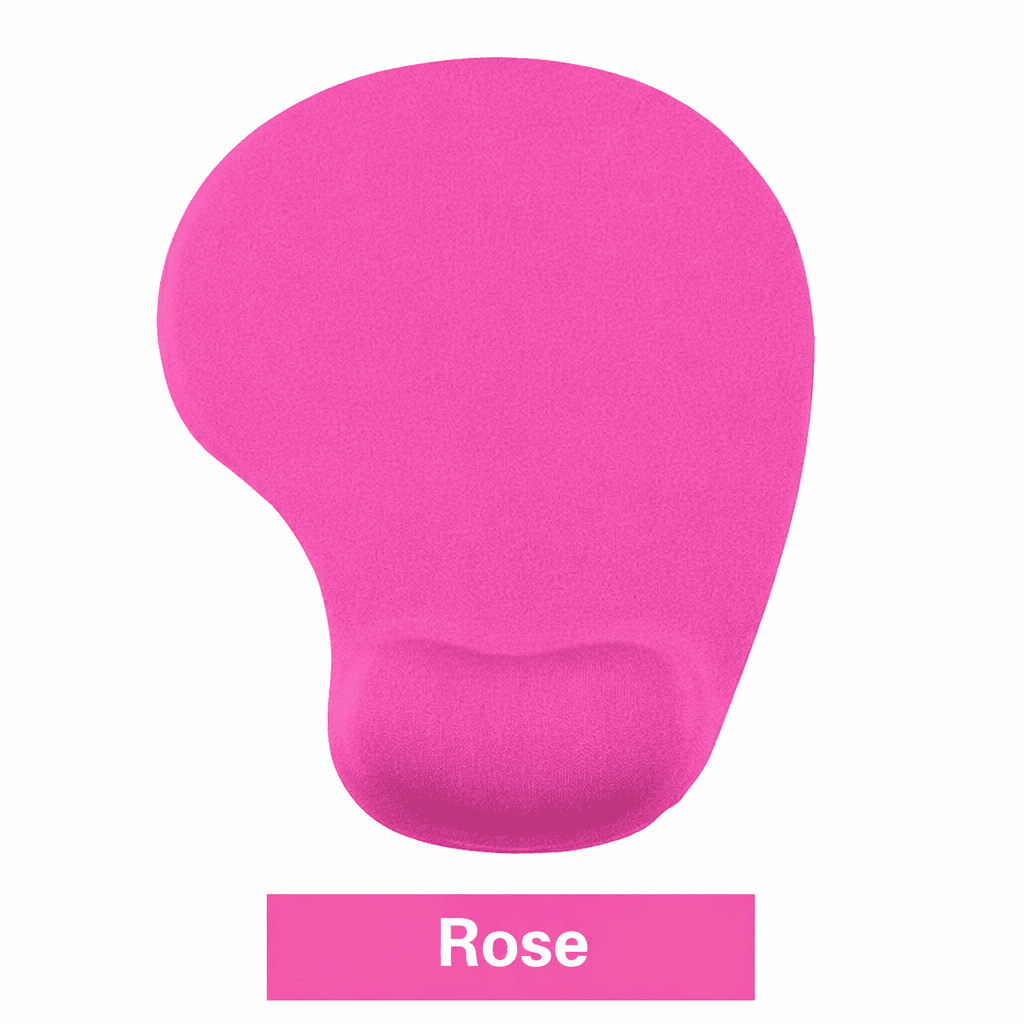 tapis de souris en gel ergonomique rose coussin repose poignet