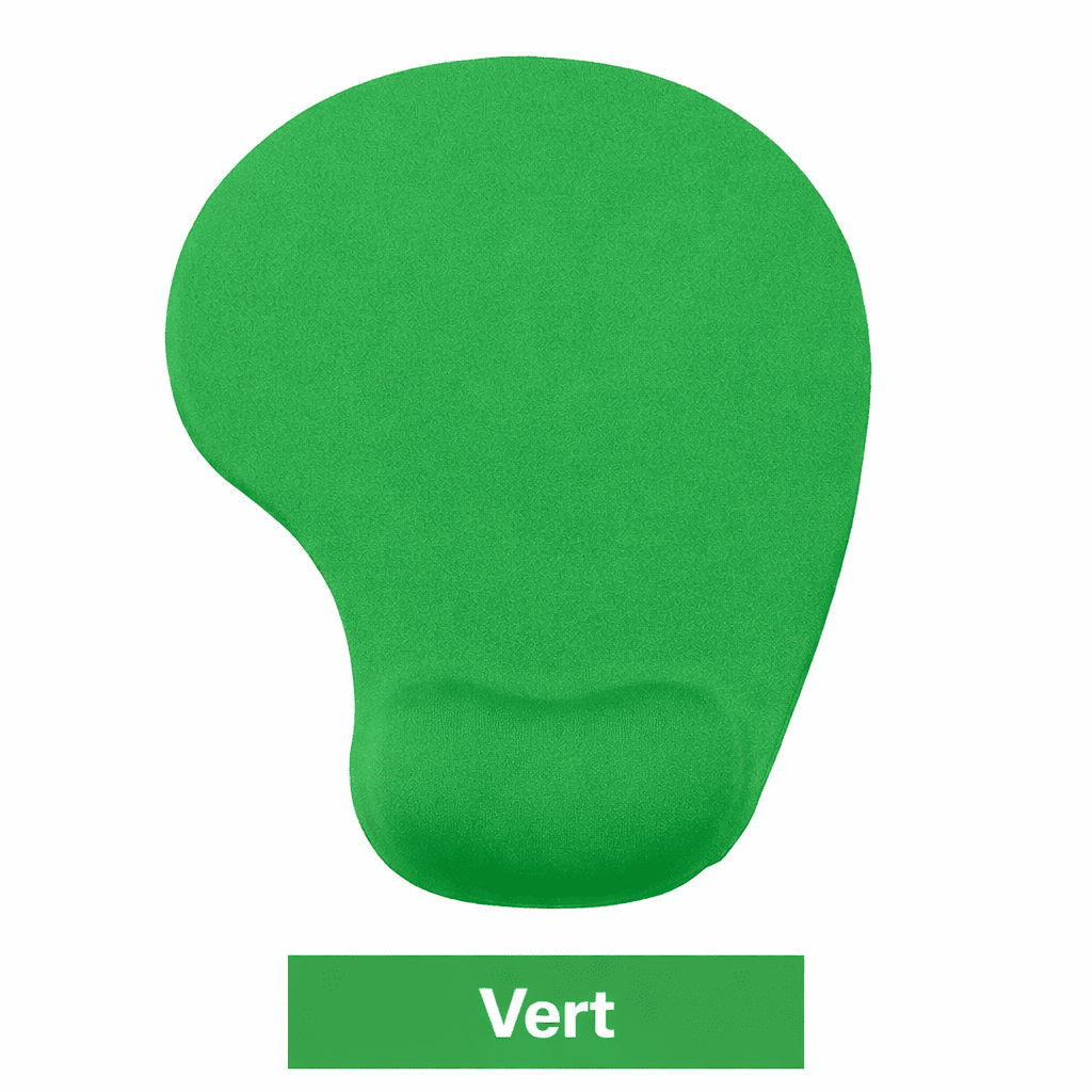 tapis de souris en gel ergonomique vert repose poignet