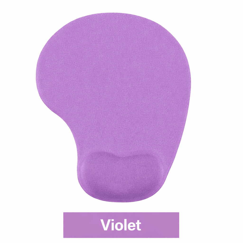 tapis de souris en gel ergonomique violet support poignet