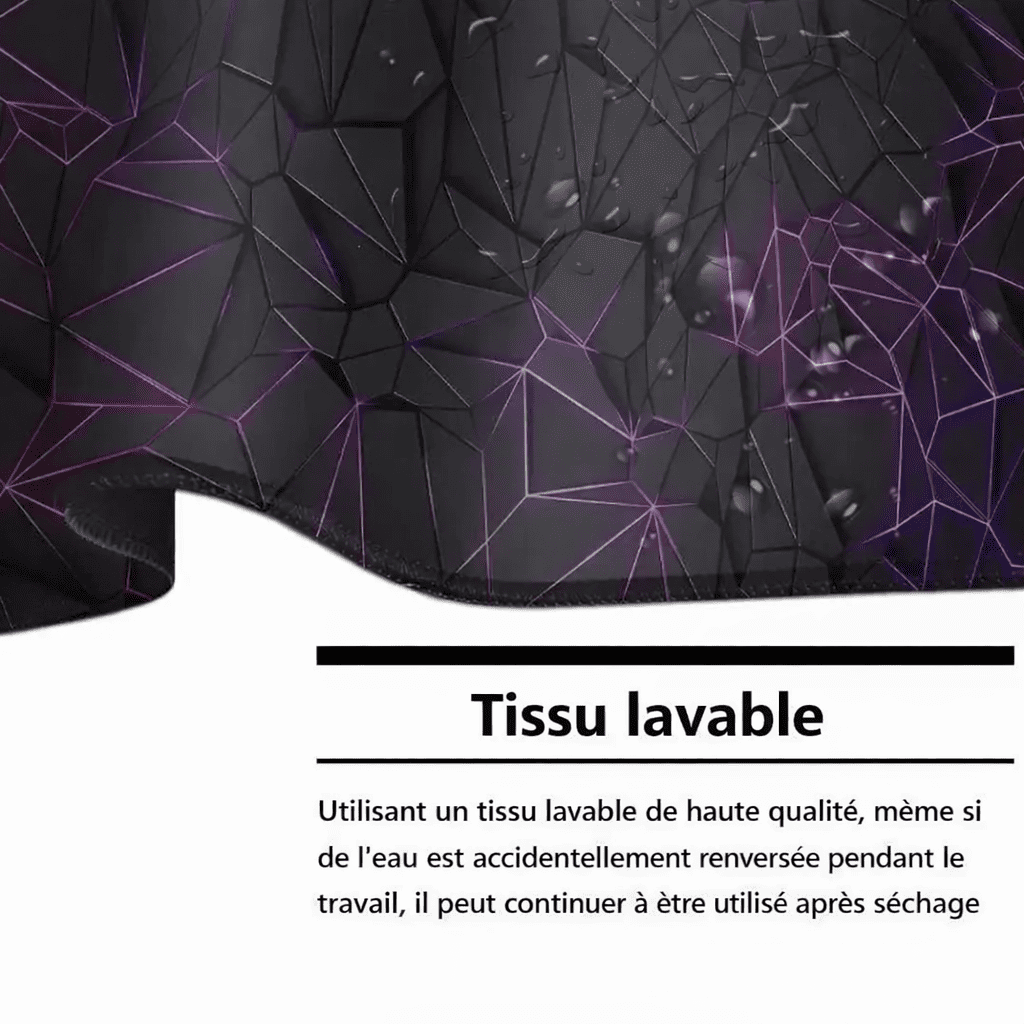 Tapis de souris grand format lavable résistant aux éclaboussures