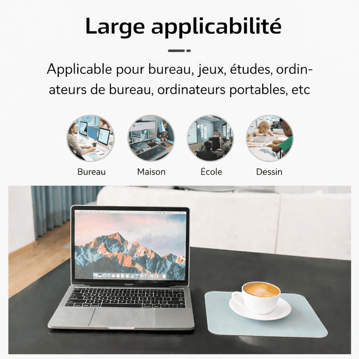 tapis de souris petit pour bureau et ordinateur portable
