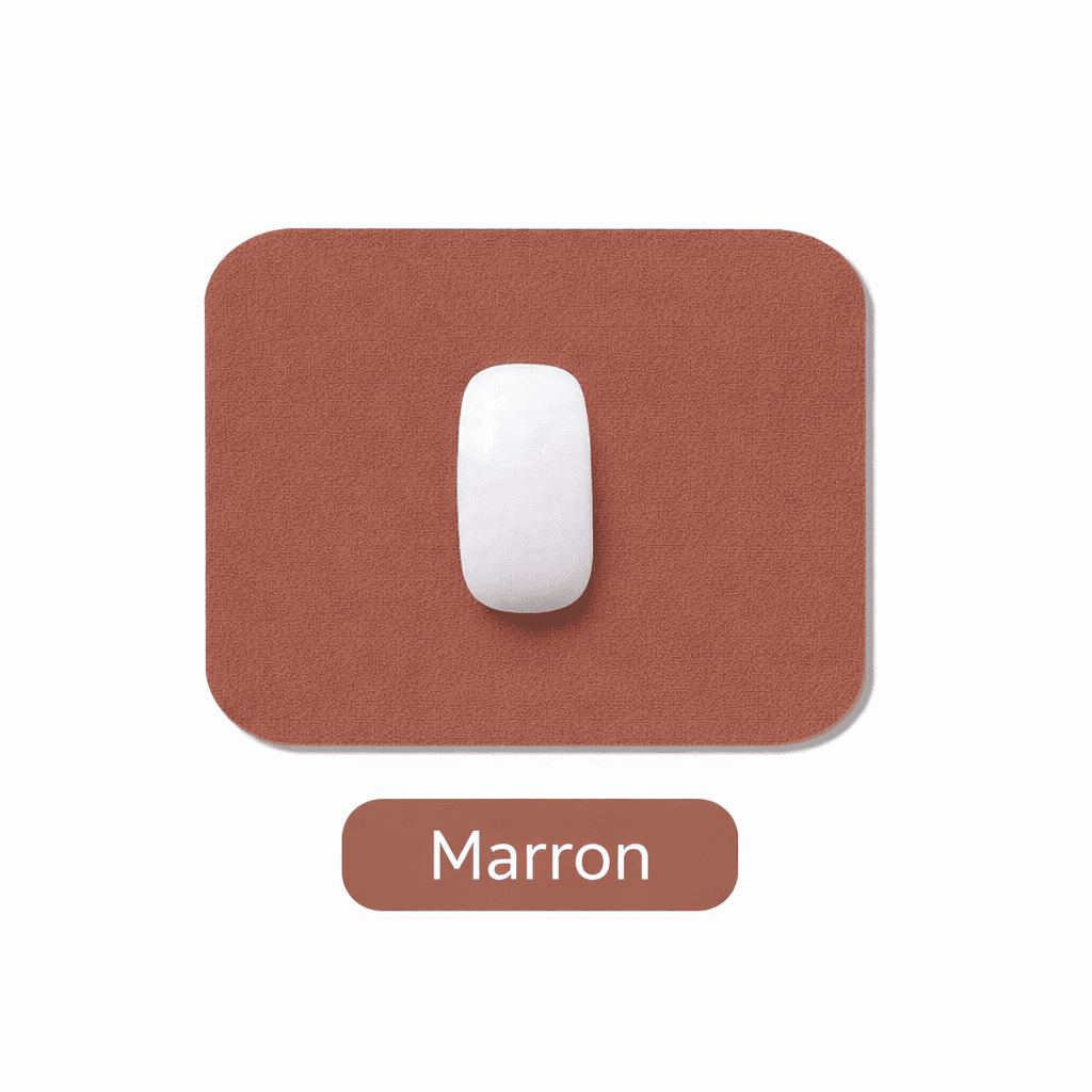 tapis de souris petit marron design bureau