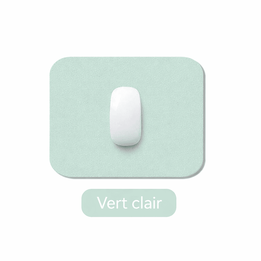 tapis de souris petit vert clair design minimaliste