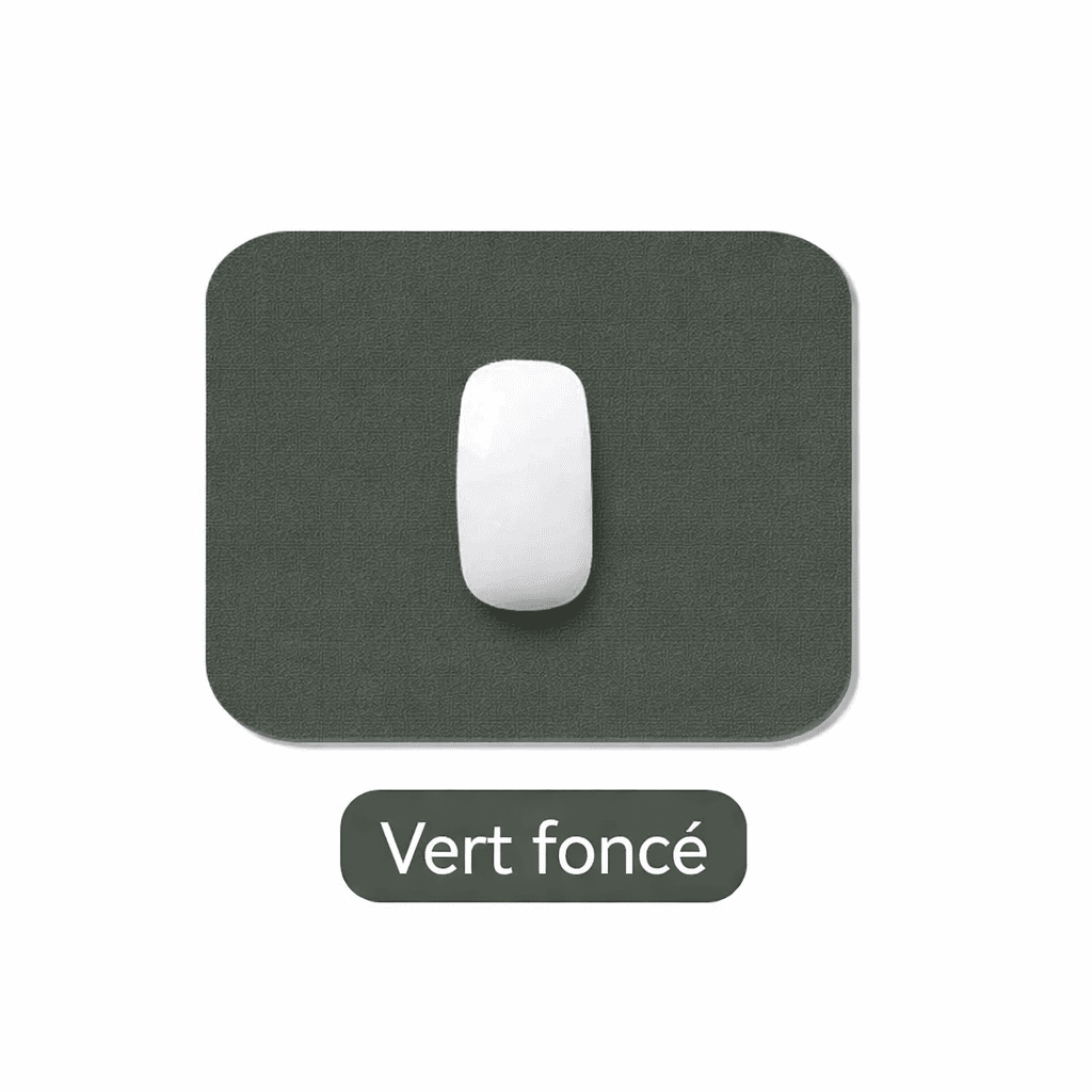 tapis de souris petit vert foncé design bureau