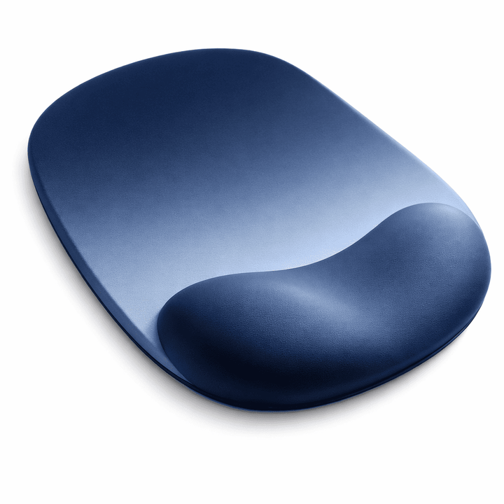 Tapis de souris repose poignet bleu avec coussin