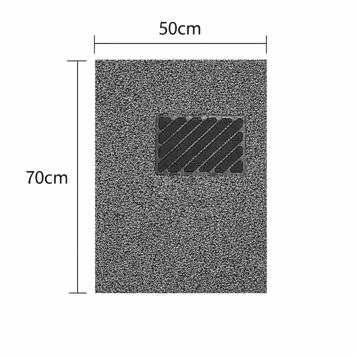 tapis voiture universel dimensions 50x70 cm gris antidérapant fibres haute densité adaptable toutes voitures