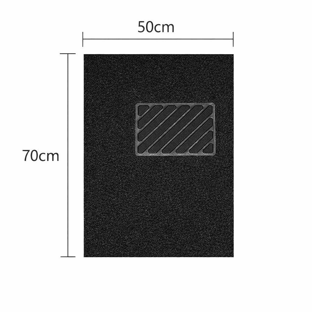 tapis voiture universel noir 50x70 cm antidérapant tapis auto universel protection sol voiture facile entretien
