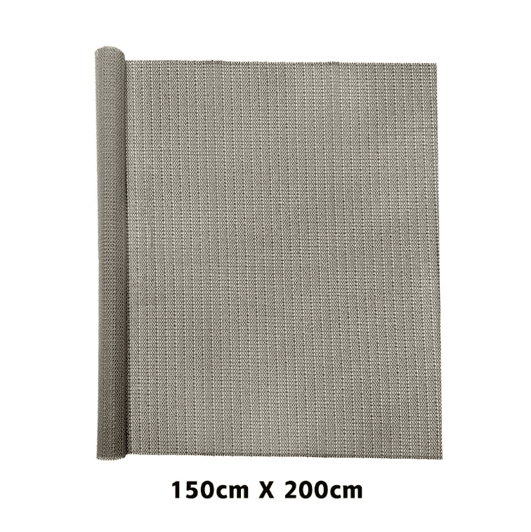 tapis voiture plastique beige grand format antidérapant pour protéger le coffre