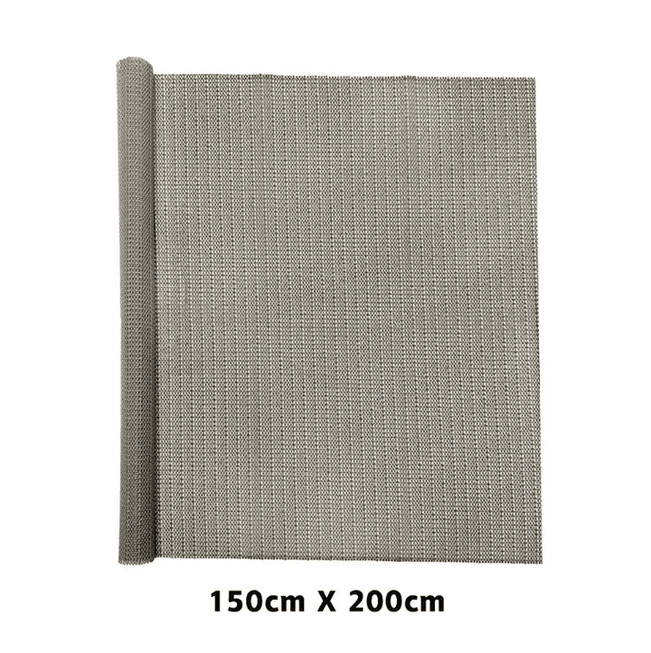 tapis voiture plastique beige grand format antidérapant pour protéger le coffre