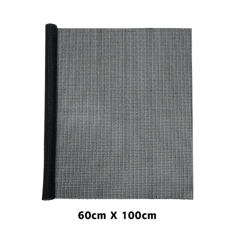 tapis voiture plastique noir antidérapant format 60x100 cm pour coffre voiture