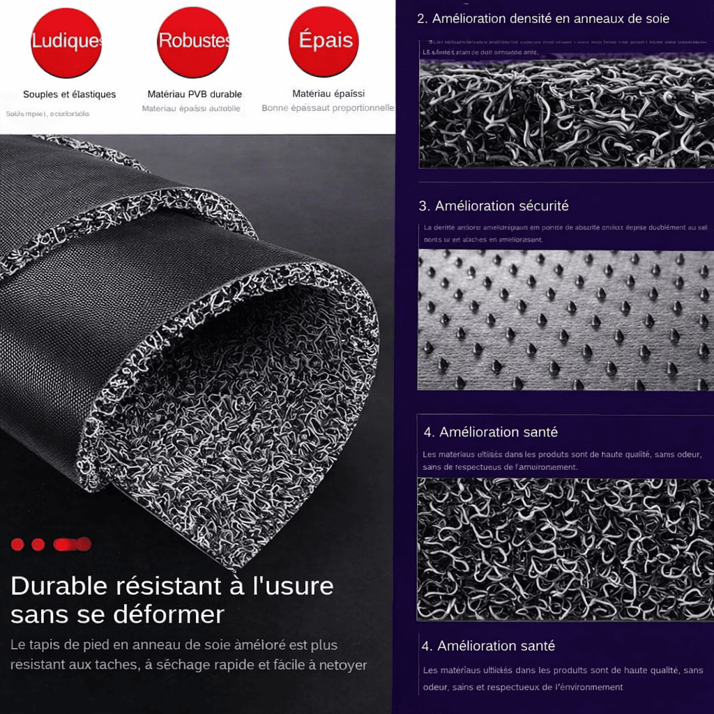 tapis voiture universel fibres haute densité résistant usure anti saleté durable facile nettoyage tapis auto universel qualité premium